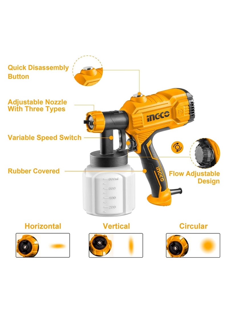 INGCO INGCO Lithium-Ion Electric Spray Gun – Adjustable Pressure, Lightweight, Ideal for Painting Walls, Furniture, and More  - Image 2