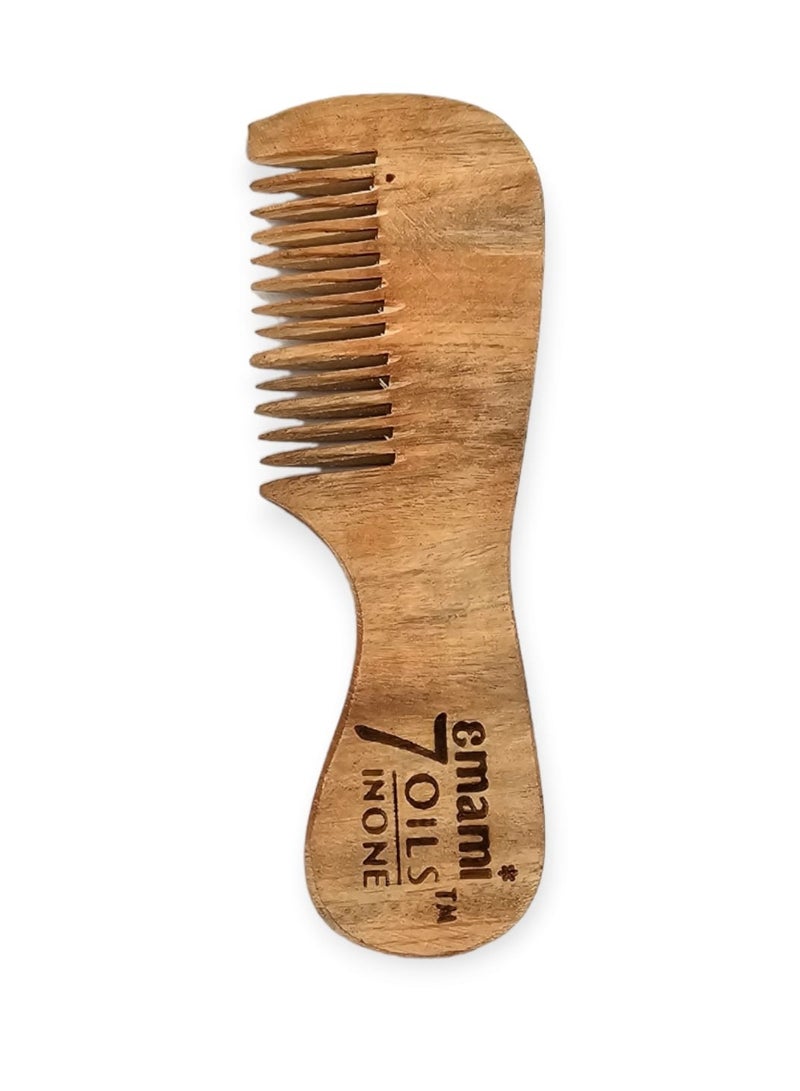 emami Hair Fall Control Aloe Vera Oil 7 in 1 With 100% Natural Oils With Wooden Hair Comb 300 ml - Image 3