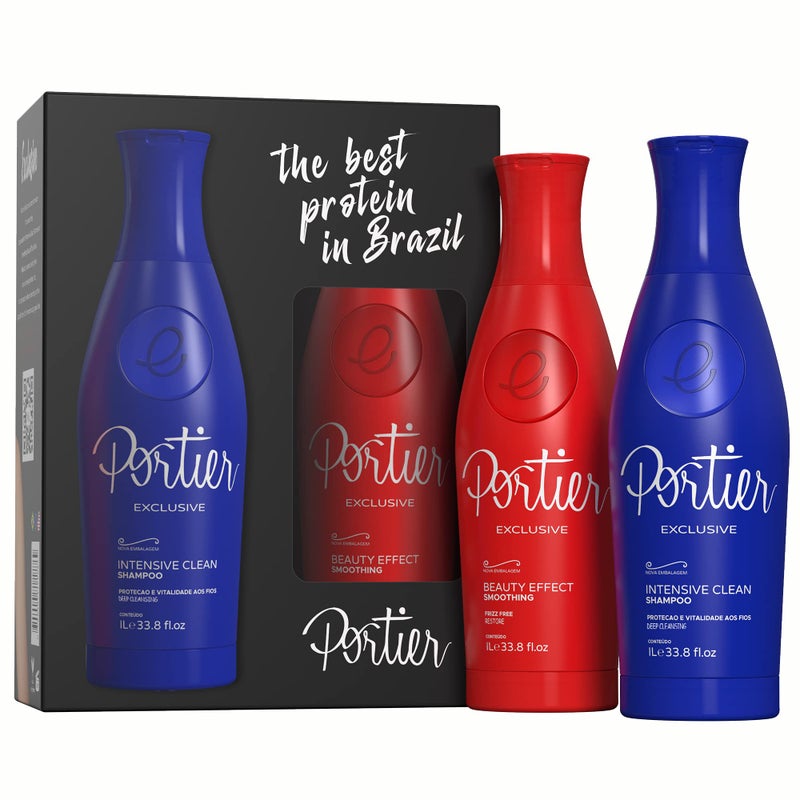 Portier Exclusive Keratin Treatment | Progressive Brush | Smoothing System - 1L - Image 1