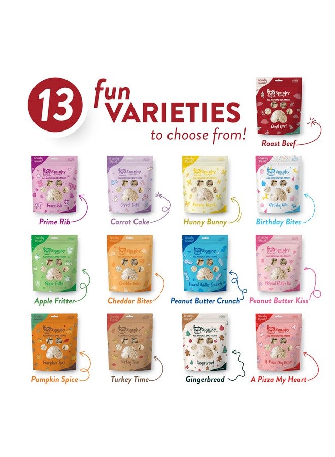 Spunky pup Every Day Biscuit Dog Treats - All-Natural, Handmade in USA, Perfect for Training or Snacking, 10 oz Resealable Pouch- Holiday Bites- Roast Beef Flavor - Image 5