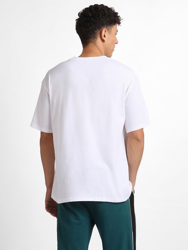 NOBERO Graphic Printed White T-Shirt for Men - Image 4