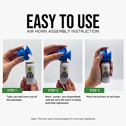 Guard Dog Security Air Horn for Safety, Loud Blow Horn, Hand Held Mini Air Horn, Fog and Boat Horn for Marine, Football Games, Sporting Events and Outdoor Alarms, Powerful 1-Mile Sound Blast 1.4 oz - Image 5