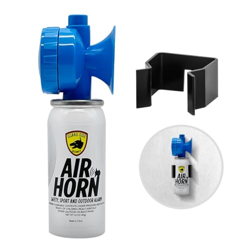 Guard Dog Security Air Horn for Safety, Loud Blow Horn, Hand Held Mini Air Horn, Fog and Boat Horn for Marine, Football Games, Sporting Events and Outdoor Alarms, Powerful 1-Mile Sound Blast 1.4 oz - Image 1