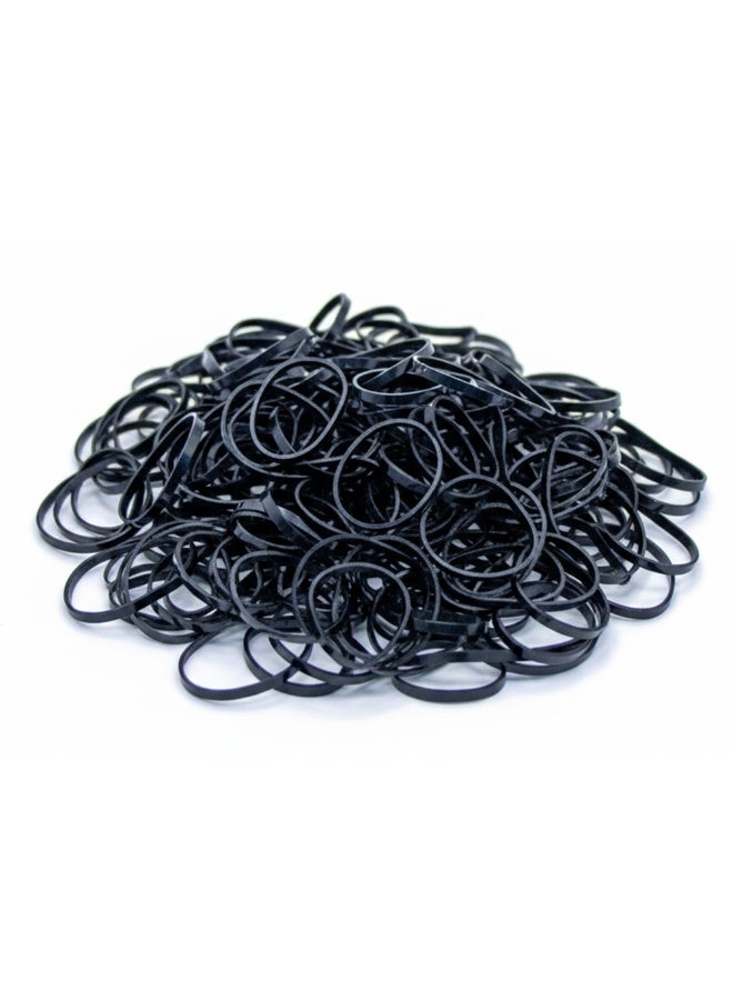 Duravel 300 Pcs Black Elastic Hair Ties in Cute Bunny Jar, Mini Rubber Bands for Girls, Bulk Pack - Image 4