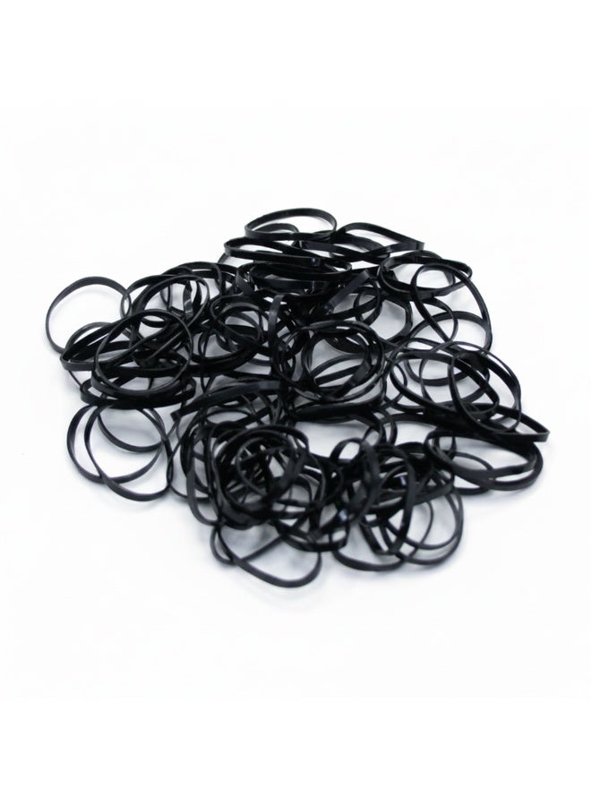 Duravel 300 Pcs Black Elastic Hair Ties in Cute Bunny Jar, Mini Rubber Bands for Girls, Bulk Pack - Image 5