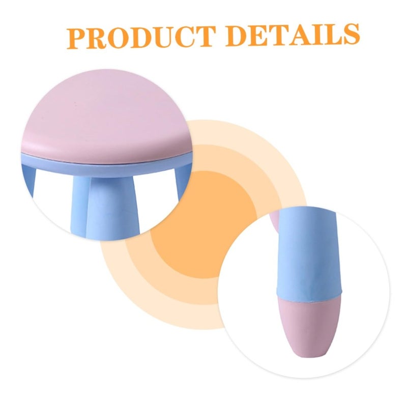 Plastic Step Stool With Non Skid Feet Pink Bear Design For Home And Kindergarten - Image 5
