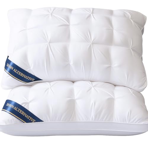 RAMNATH IMPEX RAMNATH Luxury Hotel Collection Bed Pillows for Sleeping – Set of 2, Soft & Supportive, Premium Plush Microfiber Fill, Breathable Hypoallergenic Cotton Cover – Queen Size Pillows Sleepers. - Image 1