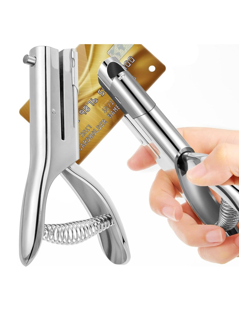 Oasisgalore - Portable Handheld Hole Punch Paper Paper Fits Paper, Business Cards, PVC Bank Cards(1/4" Hole) - Image 1