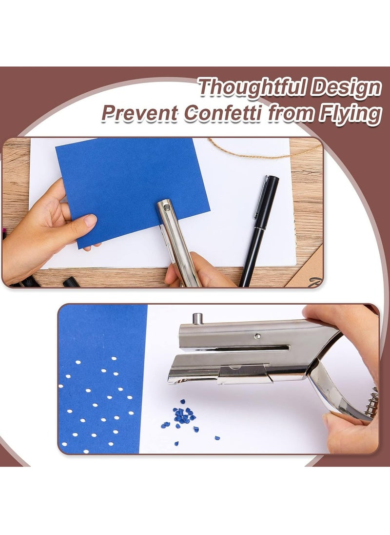 Oasisgalore - Portable Handheld Hole Punch Paper Paper Fits Paper, Business Cards, PVC Bank Cards(1/4" Hole) - Image 1