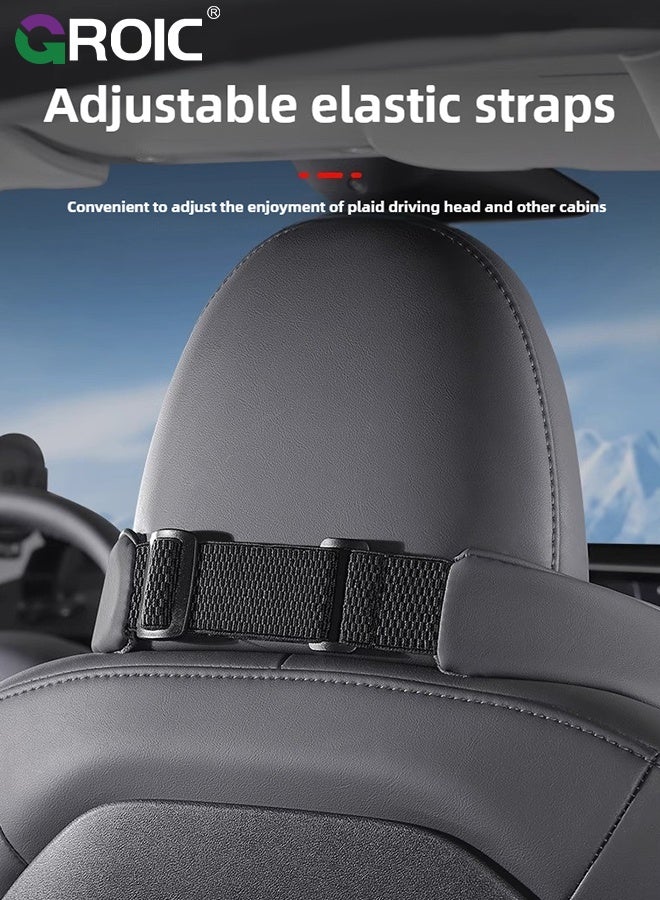 GROIC Car Headrest Pillow for Neck Support, 100% Memory Foam Car Neck Pillow for Pain Relief While Driving - Image 3