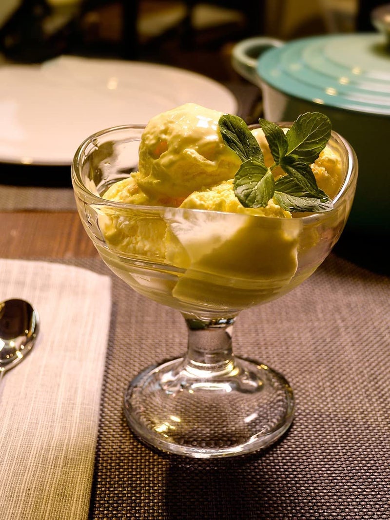 NIXTIL Crystal Glass Ice Cream Cups - Premium Glass Ice Cream Bowls for Home - Multi-uses Serving Bowl for Chocolate falooda Sweet friuts Salad Dessert Cup (Plain Bowl (150ML) (2) - Image 2