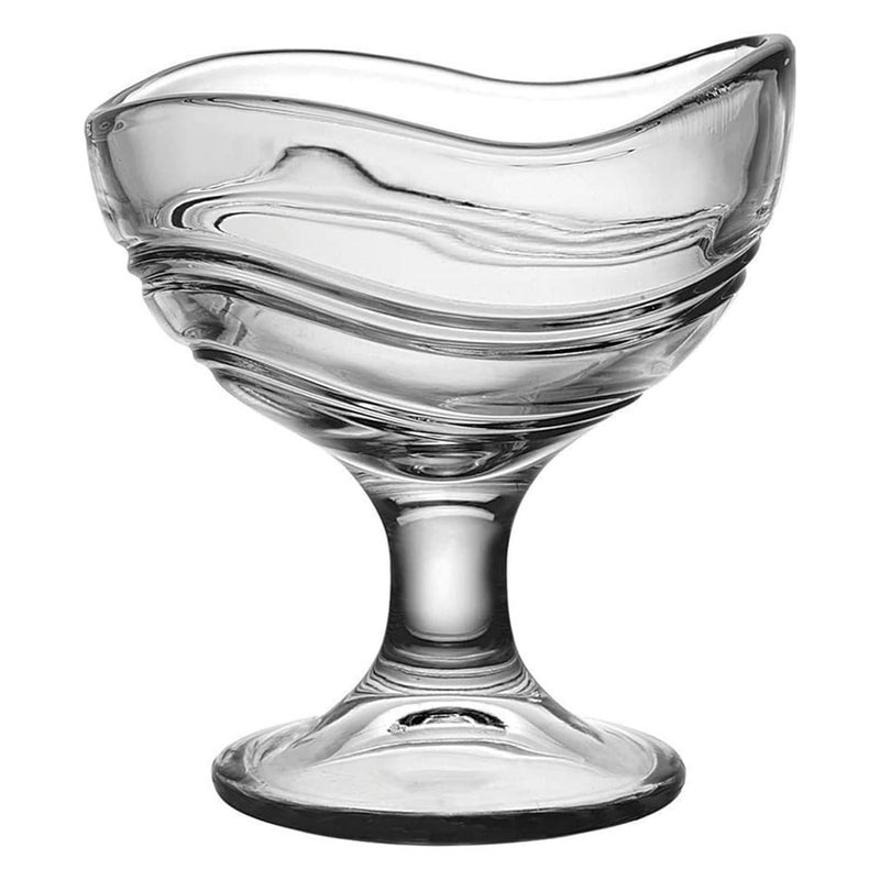 NIXTIL Crystal Glass Ice Cream Cups - Premium Glass Ice Cream Bowls for Home - Multi-uses Serving Bowl for Chocolate falooda Sweet friuts Salad Dessert Cup (Plain Bowl (150ML) (2) - Image 1