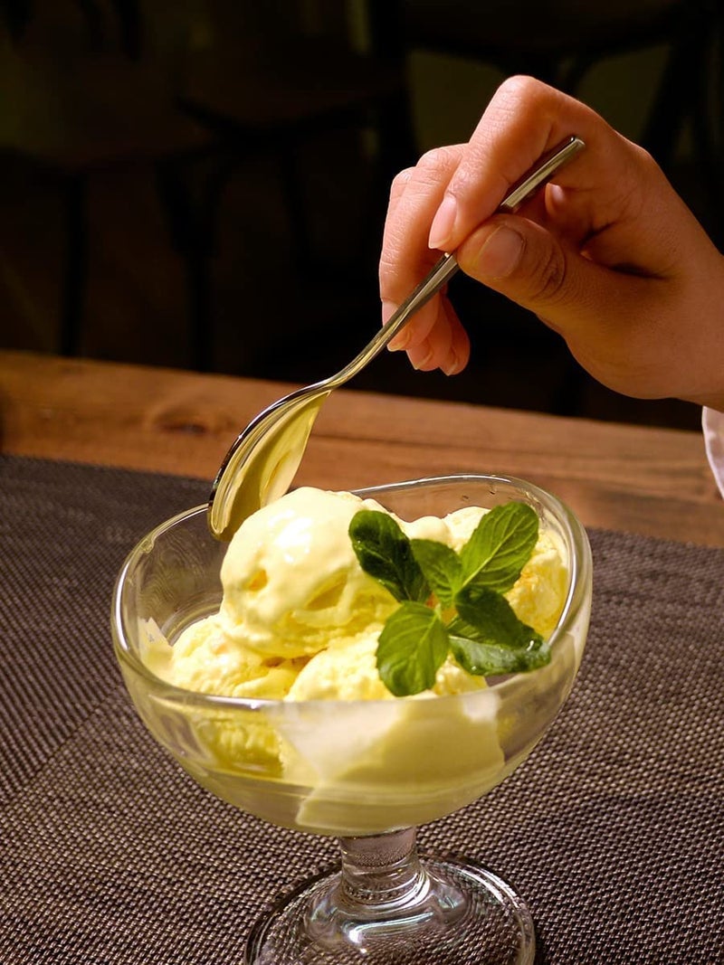 NIXTIL Crystal Glass Ice Cream Cups - Premium Glass Ice Cream Bowls for Home - Multi-uses Serving Bowl for Chocolate falooda Sweet friuts Salad Dessert Cup (Plain Bowl (150ML) (2) - Image 3