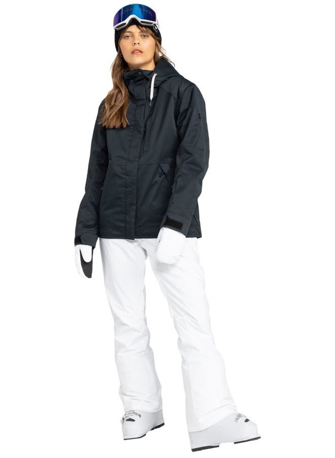 Roxy Women's Standard Billie 10K Waterproof Snow Jacket, Tailored Fit, PFAS-Free, Insulated, Anthracite - Image 5
