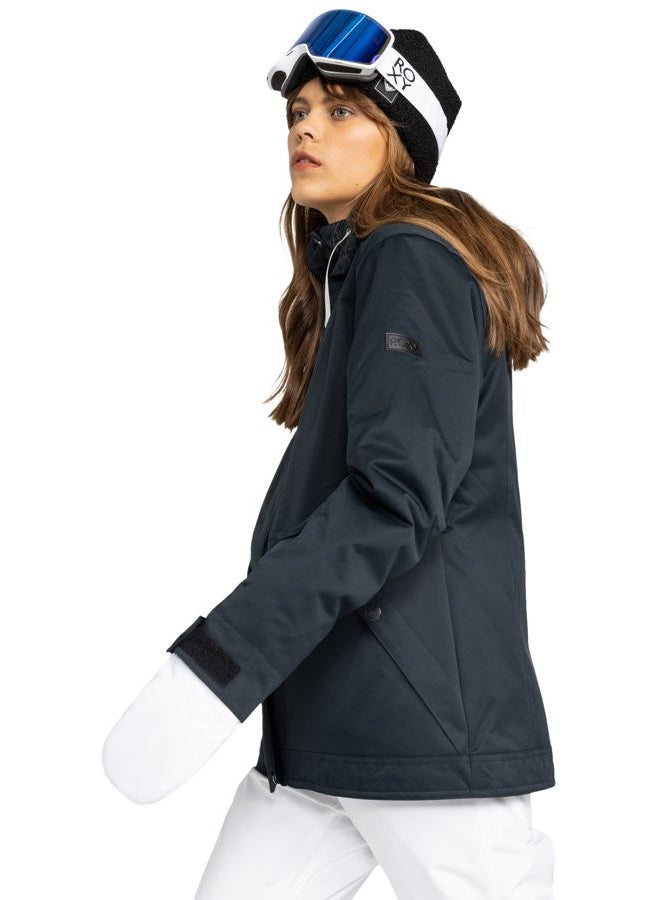 Roxy Women's Standard Billie 10K Waterproof Snow Jacket, Tailored Fit, PFAS-Free, Insulated, Anthracite - Image 3