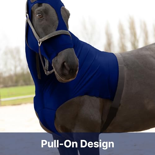 RESISTANCE Premium Horse Hood Pull-On with Face - Horse Sleazy Slickers and Horse Care Sheet - Image 3