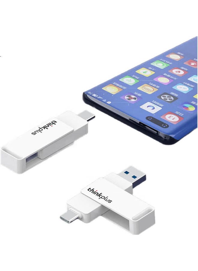 thinkplus Thinkplus Lenovo 128Gb Usb3.2 Metal Flash Drive, High Read Speed, Type-C Dual Interface, Large Capacity, Compatible With Phones And Computers, Tu260 Series - Image 3