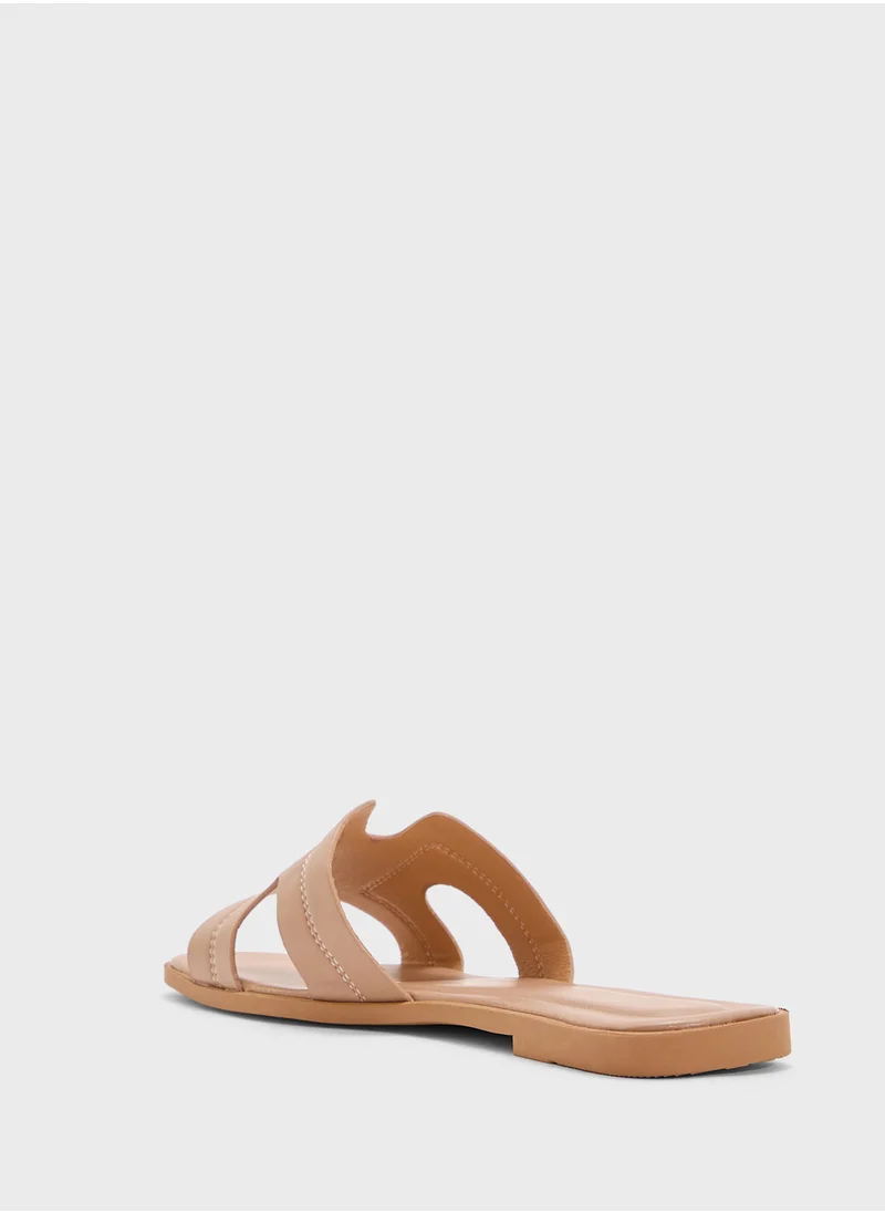 Ginger Womens Casual Flat Sandal