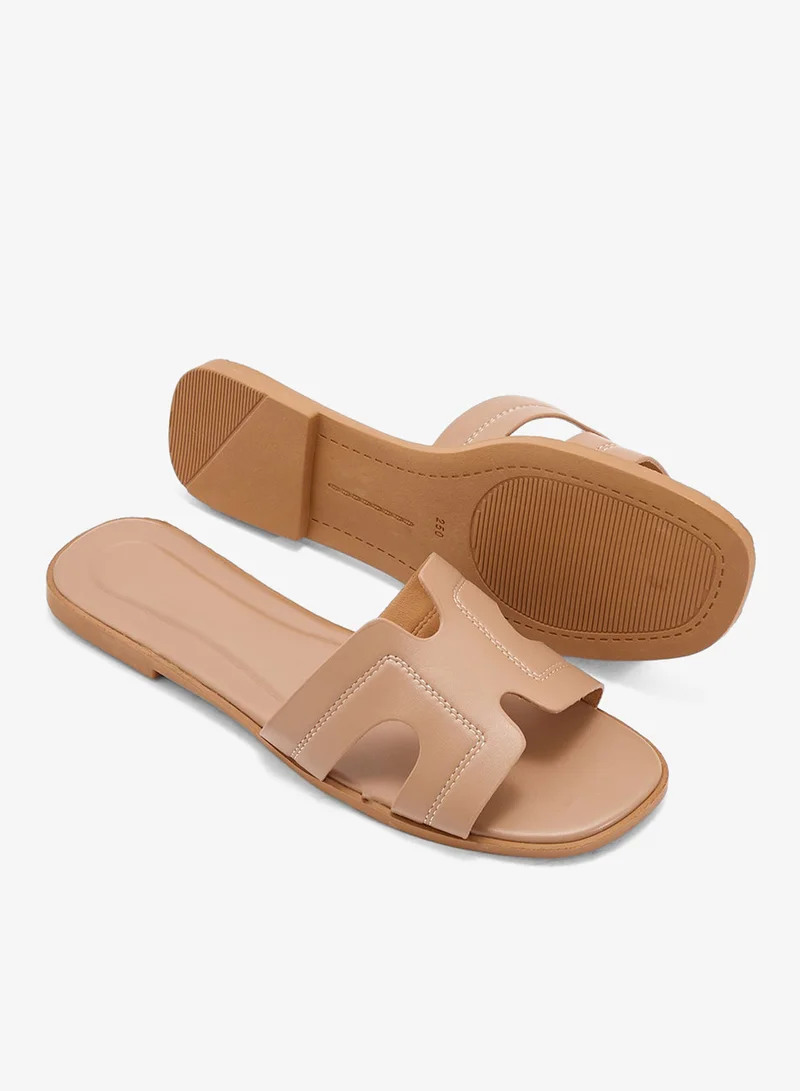 Ginger Beige Womens Casual Flat Sandal for Women | Best Price UAE