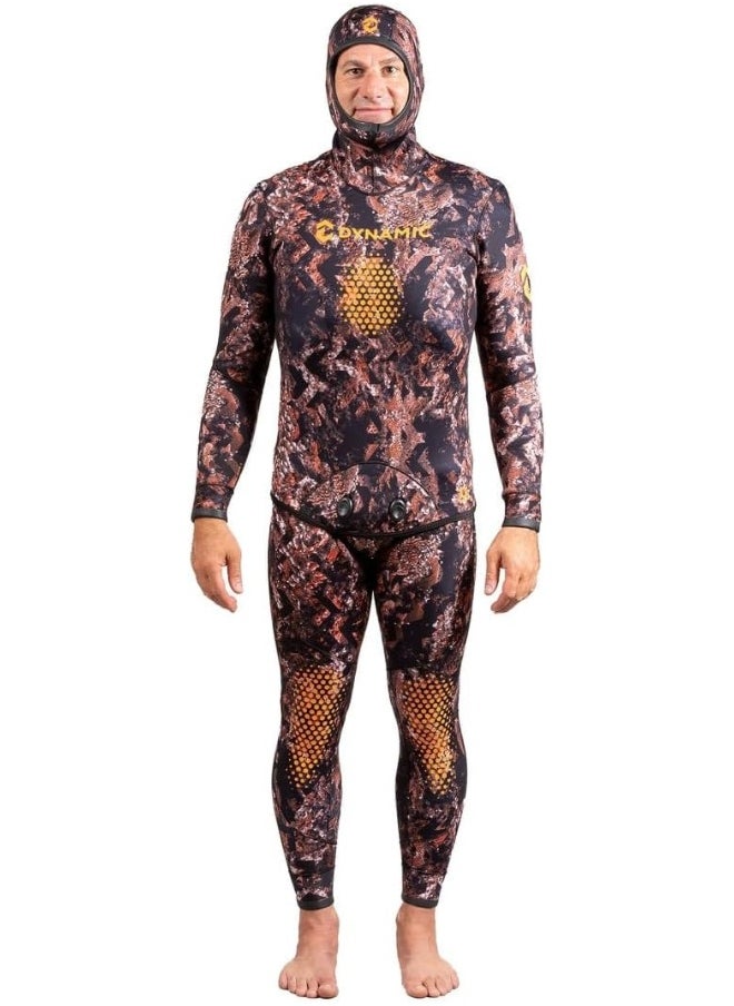 DYNAMICNORD - DYNAMIC NORD SFS-5 FREE DIVE SUIT 5MM HOODED JACKET + PANT CAMO/BROWN - Image 1