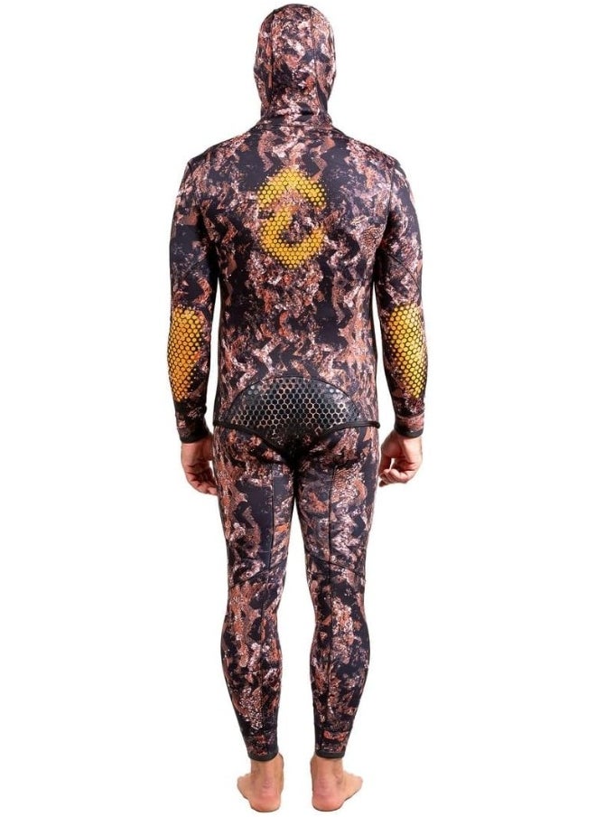 DYNAMICNORD - DYNAMIC NORD SFS-5 FREE DIVE SUIT 5MM HOODED JACKET + PANT CAMO/BROWN - Image 1