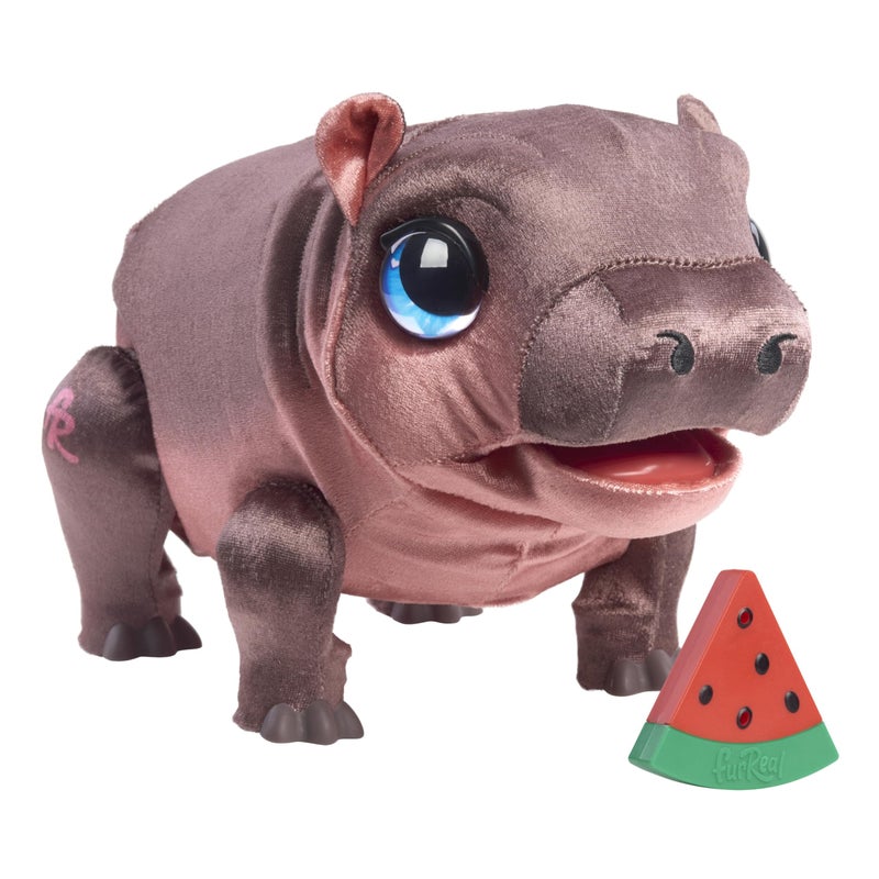 FurReal Sally The Silly Hippo, 9 Inch Interactive Plush, Kids Toys for Ages 4 Up by Just Play, Kids Toys for Ages 4 Up by Just Play - Image 1
