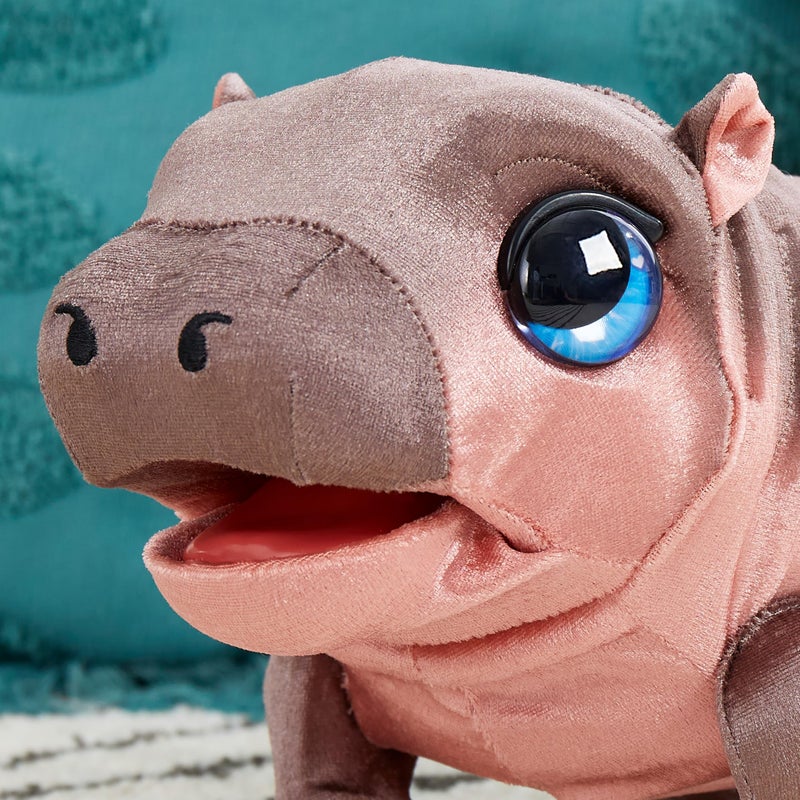 FurReal Sally The Silly Hippo, 9 Inch Interactive Plush, Kids Toys for Ages 4 Up by Just Play, Kids Toys for Ages 4 Up by Just Play - Image 5