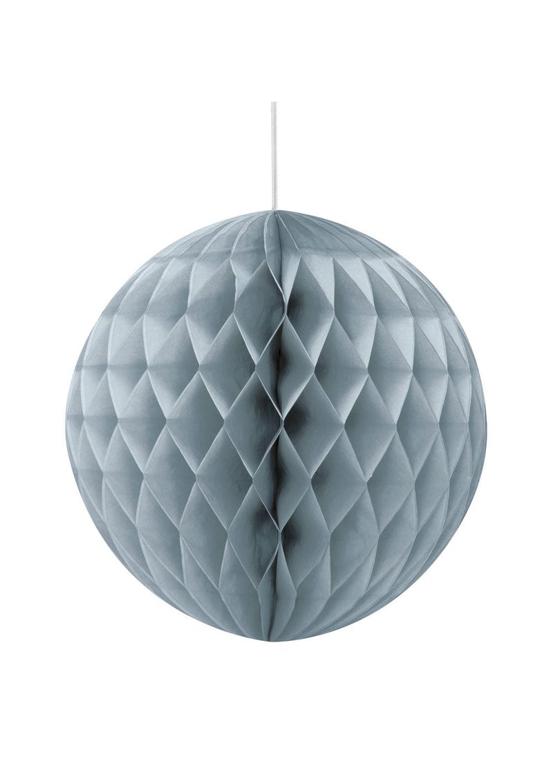 Unique Honeycomb Gray Paper 20cm Ball Hanging Decoration