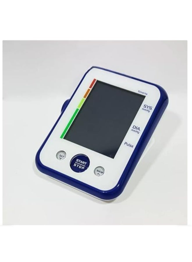 Accurate digital blood pressure monitor for home health monitoring with a clear display and comfortable cuff for easy measurement. - Image 4