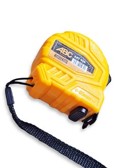 ABC Measuring tape 5m length x 25mm width , made of reinforced plastic and rubber, automatic locking that easily holds the tape in place, strong magnetic tip, clear and easy to read graduations, equipped with a hand lanyard for easy carrying and mobility while working.  - Image 2