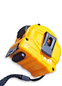ABC Measuring tape 5m length x 25mm width , made of reinforced plastic and rubber, automatic locking that easily holds the tape in place, strong magnetic tip, clear and easy to read graduations, equipped with a hand lanyard for easy carrying and mobility while working.  - Image 3