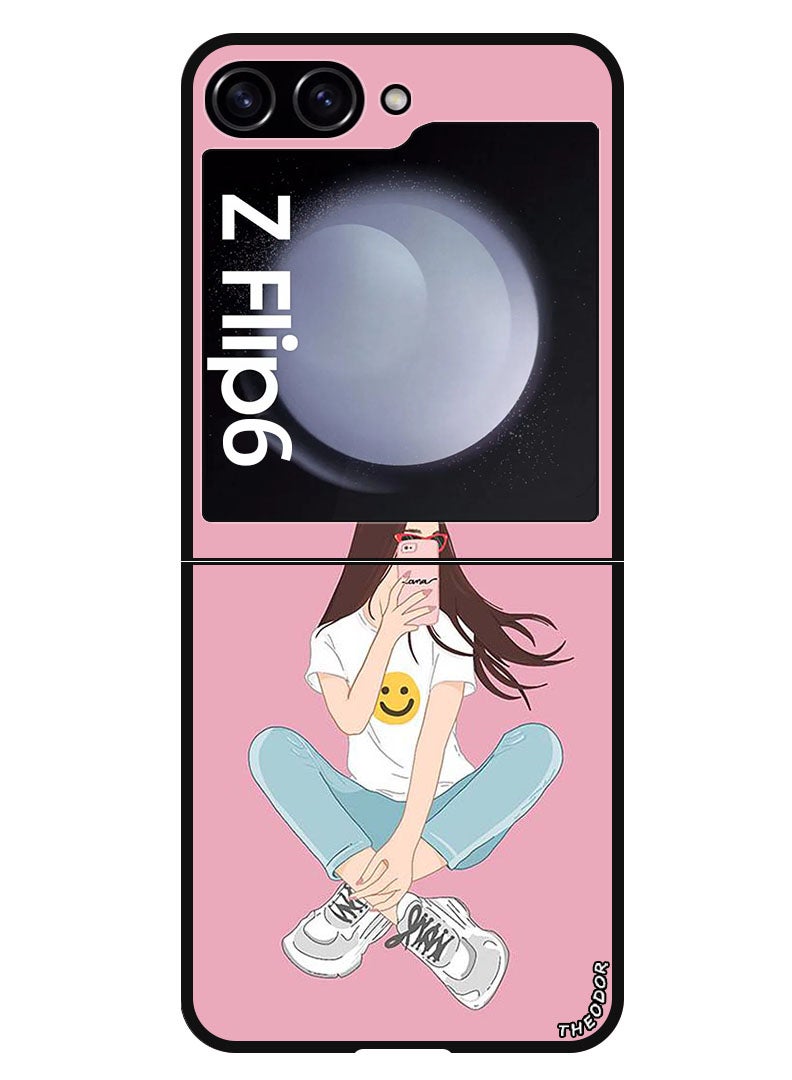 Theodor Protective Case Anti Scratch Shock Proof Bumper Cover For Samsung Galaxy Z Flip 6 Selfie - Image 1