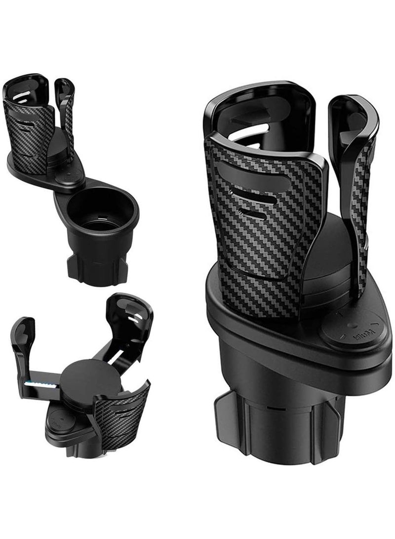 GGOOT Auto Cup Holder Extender - Dual Car Cup Holders Expander - Auto Cup Expander Phone Holder Compatible With Large Bottles Mugs - Image 5