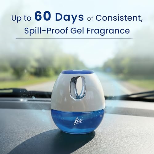 Cycle Lia Car Freshener Gel | Seashore (Harmony) Fragrance 45 gm | Lia Dashboard Gel Car Air Freshener | Car Perfume Car Accessories - Image 2