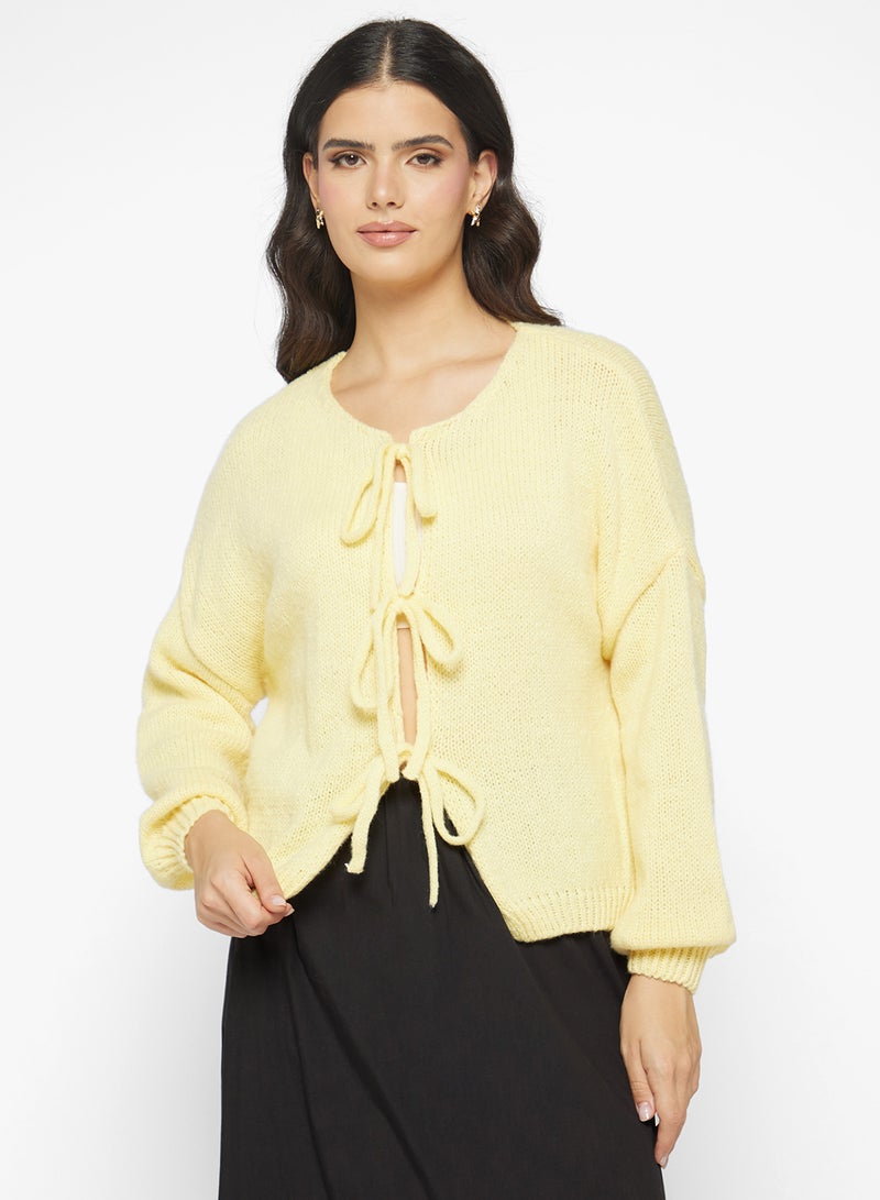 جينجر كارديجان محبوك بتفاصيل فيونكة - Image 1