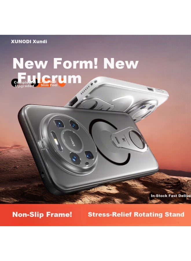 Xundd Huawei Mate 80 Pro Max Case Mate 80 Pro Airbag Shockproof Protective Cover Full Coverage Rotatable Magnetic Silicone Protective Case - Image 1