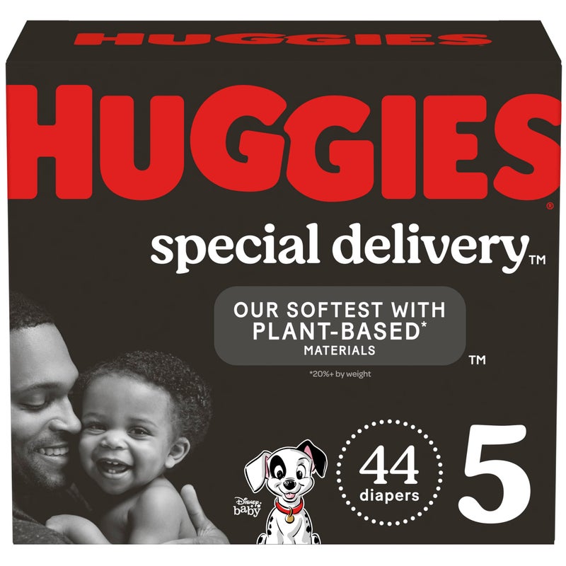 Huggies Special Delivery Hypoallergenic Baby Diapers Size 5 (27+ lbs), 44 Ct, Fragrance Free, Safe for Sensitive Skin, 44 Ct - Image 1