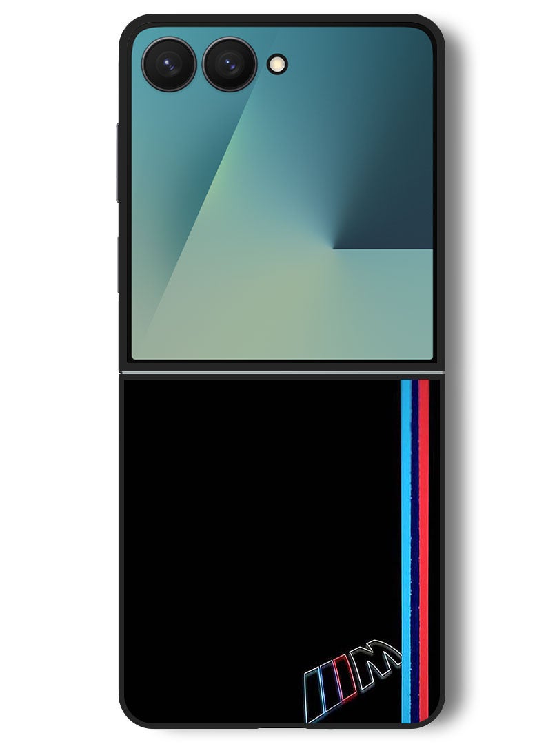 Theodor Case Compatible with Samsung Galaxy Z Flip 7 - 6.9 Inch Protection Shockproof Bumper Cover Stripes - Image 1