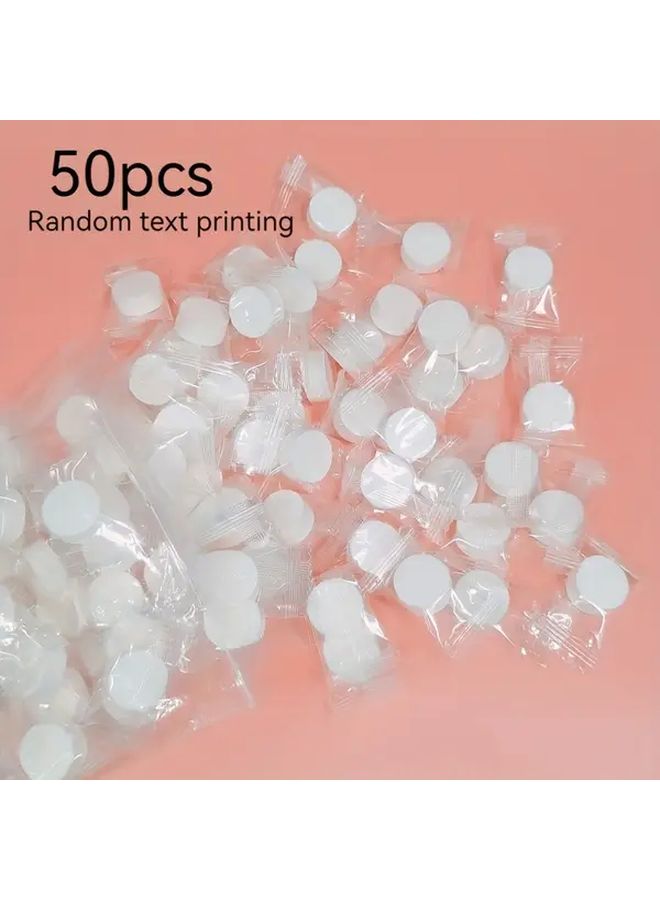 50pcs Compressed Towel Tablets For Travel Camping Gym Portable Soft Wipes - Image 2