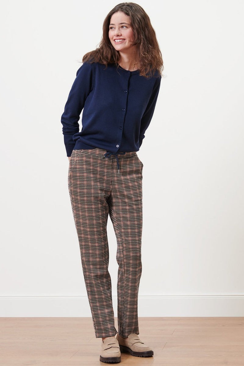 Tchibo Women Textured Straight Leg Pants, Multicolor - Image 1
