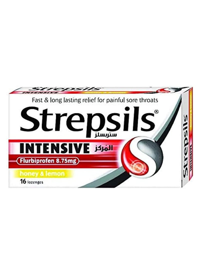 Strepsils - Strepsils Intensive Honey and Lemon 16 Lozenges - Image 1