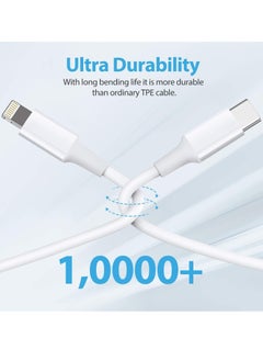 ELTRAZONE USB C to Lightning Cable 2Pack 3FT [Apple MFi Certified] iPhone 11 Lightning to USB-C Fast Charging Cable Compatible iPhone 12 11/11 Pro/11 Pro Max/X/XS/XR/XS Max/8/8 Plus, Supports Power Delivery  - Image 4