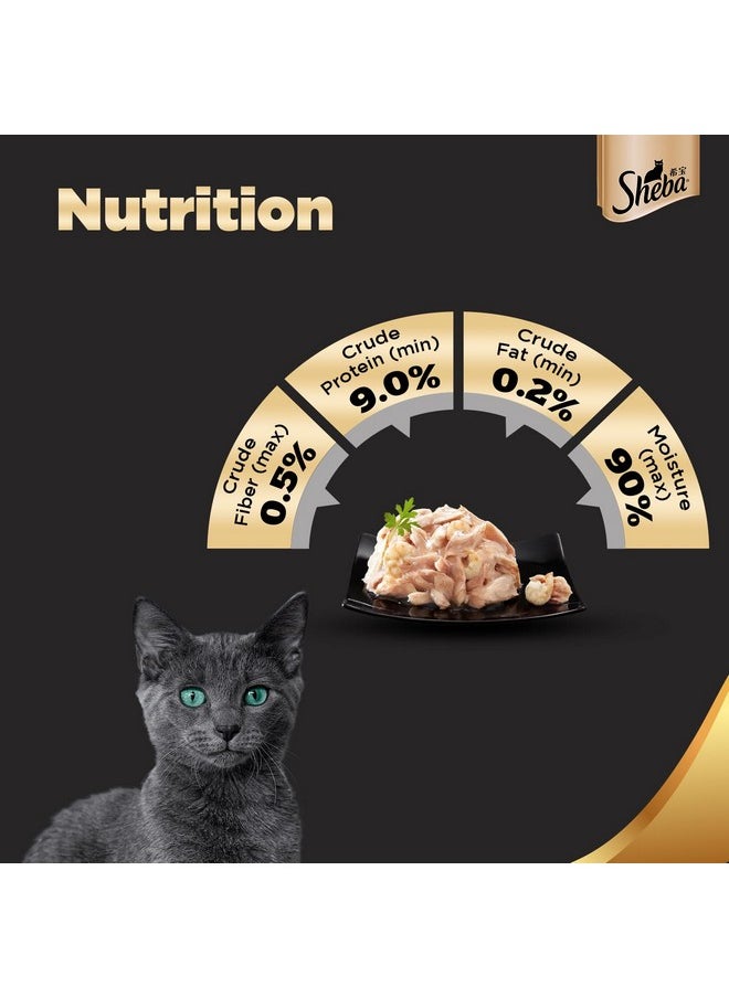 Sheba Deluxe Premium Adult (1+ Years) Wet Cat Food, Succulent Chicken Breast In Gravy, 85 G Can (Pack Of 24), High-Moisture Gravy Cat Food For Healthy Hydration  - Image 5