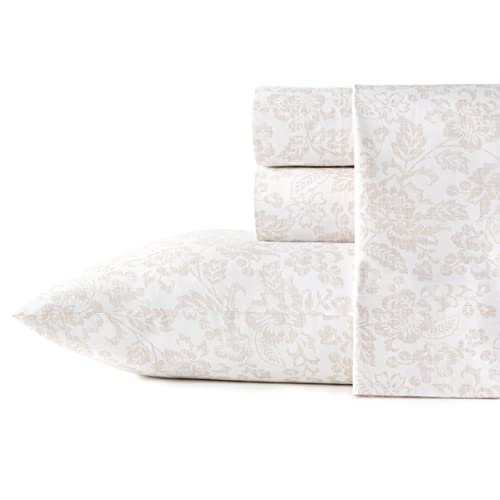 Stone Cottage - Queen Sheets, Cotton Percale Bedding Set, Crisp & Cool Ideal Bedding Set (Mae, Queen) - Image 1