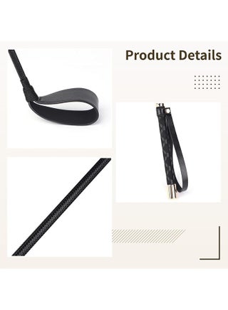 2-Pack Professional Horse Whips Set - Durable Leather Equestrian Whip & Braided Lunge Whip for Riding, Training, Dressage & Show Jumping - Flexible & Lightweight Design - view 3