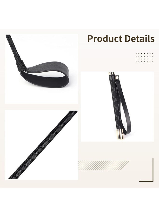 Realfrog 2-Pack Professional Horse Whips Set - Durable Leather Equestrian Whip & Braided Lunge Whip for Riding, Training, Dressage & Show Jumping - Flexible & Lightweight Design - Image 3
