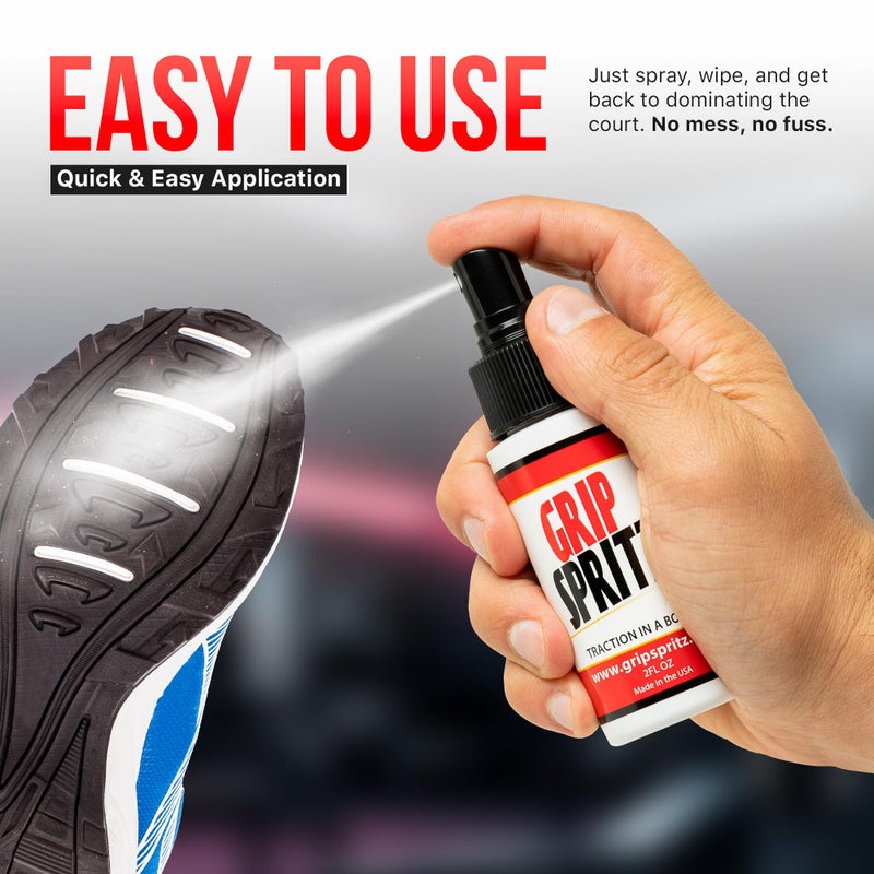 Grip Spritz - بخاخ قبضة حذاء كرة السلة - تحسين جر النعل وقبضة الملعب - تجديد وإطالة عمر الحذاء الرياضي - قبضة مضادة للانزلاق ومحسن الأداء - Image 4
