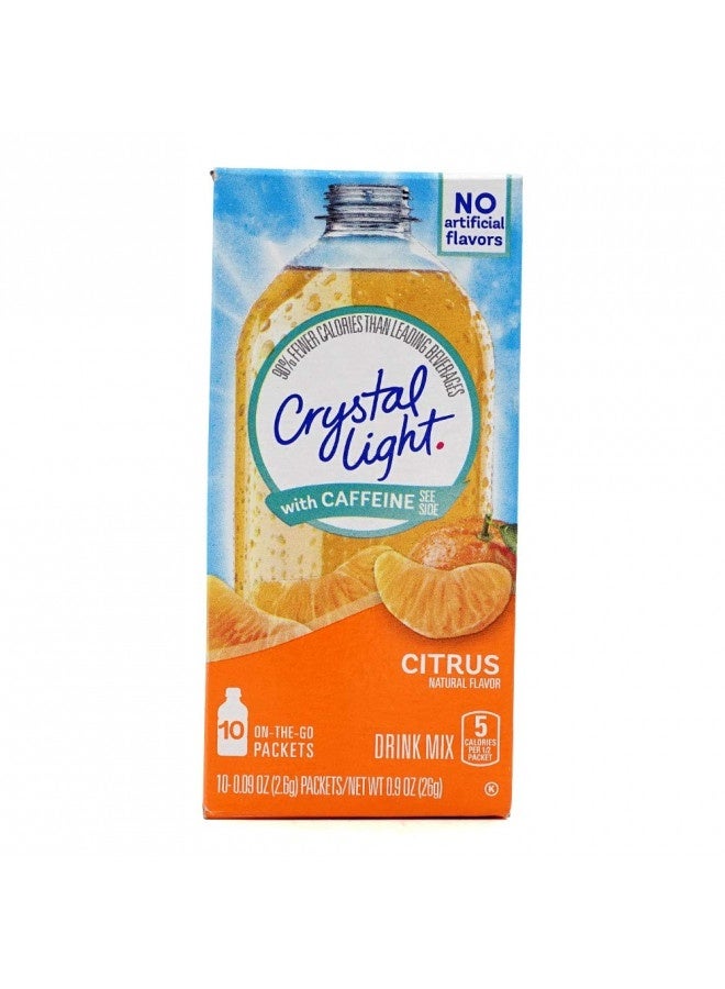 Crystal Light Sugar-Free Energy Citrus On-The-Go Powdered Drink Mix 10 Count