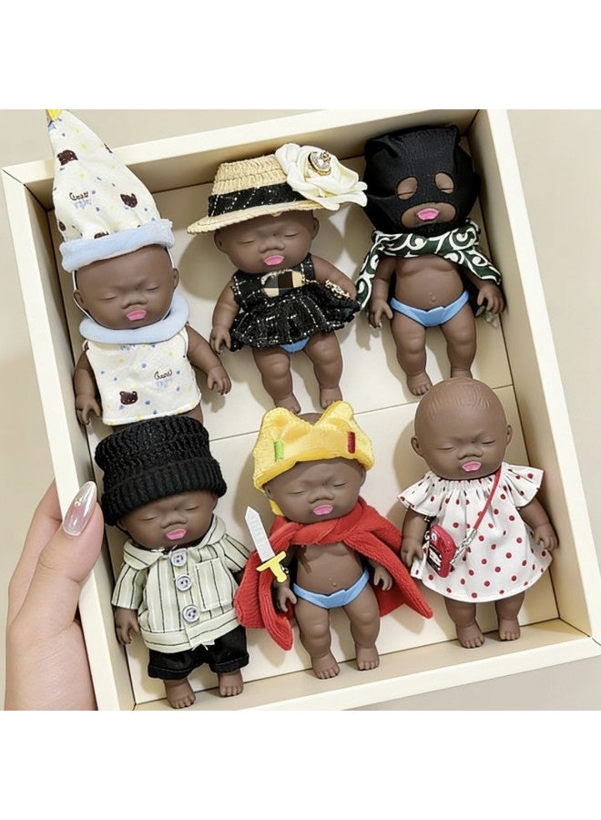 Natasha Black Doll 14cm Stress Relief Toy Prank For Office Workers Anxiety Relief Gadget With Clothes Ugly Doll Set - Image 2