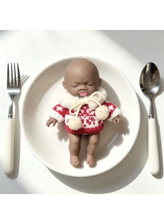 Natasha Black Doll 14cm Stress Relief Toy Prank For Office Workers Anxiety Relief Gadget With Clothes Ugly Doll Set - Image 3